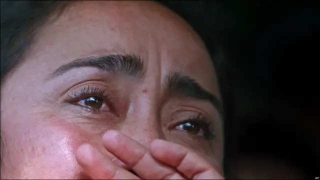 Familiar de minero rescatado