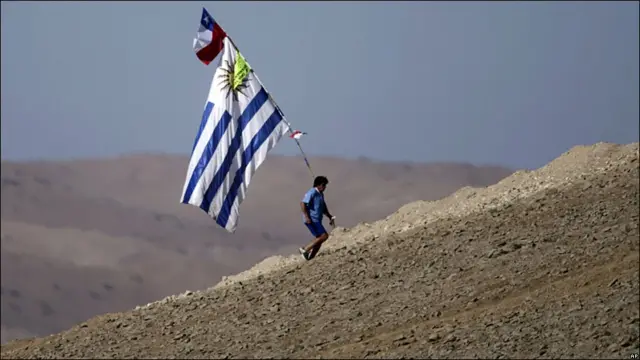 A la fiesta también llegó a tiempo el atleta uruguayo Alcides Peralta.
