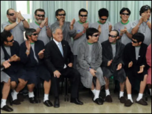 Para petambang dan Presiden Pinera