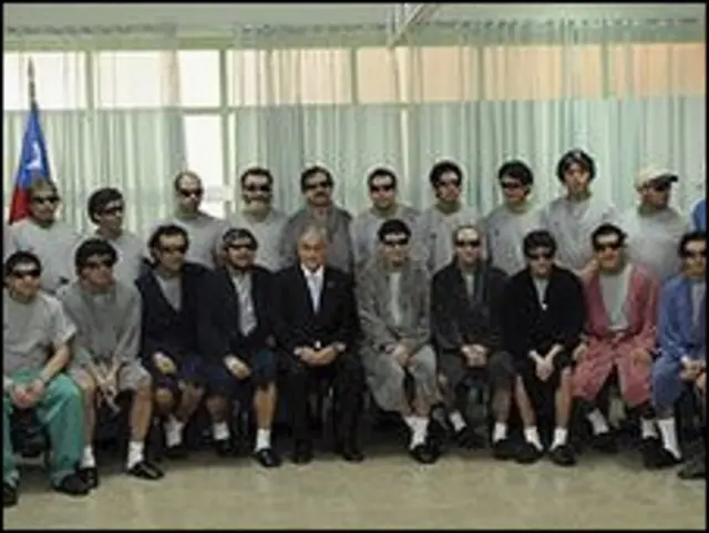 Presiden Sebastian Pinera dan para penambang CIle