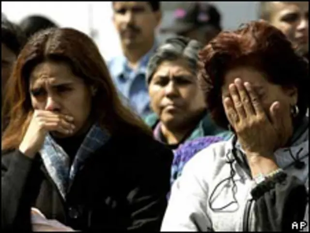 Familiares de minero de Pasta de Conchos, México