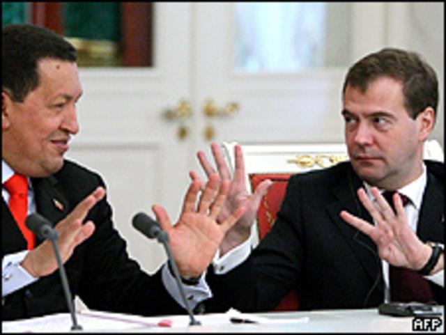 Medvedev y Chávez 