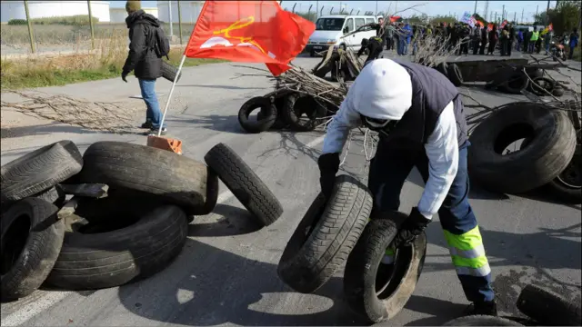 إضراب فرنسا