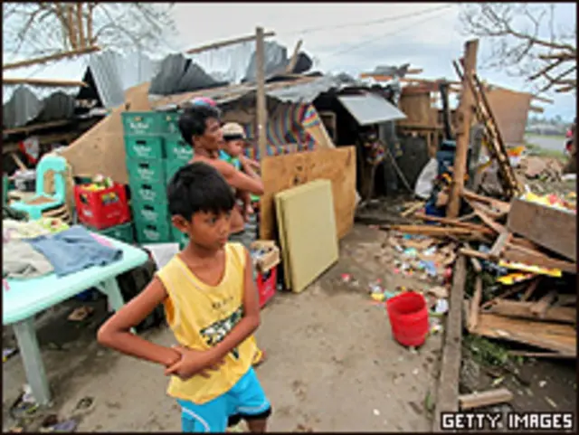 Destruição na província de Isabella, Filipinas