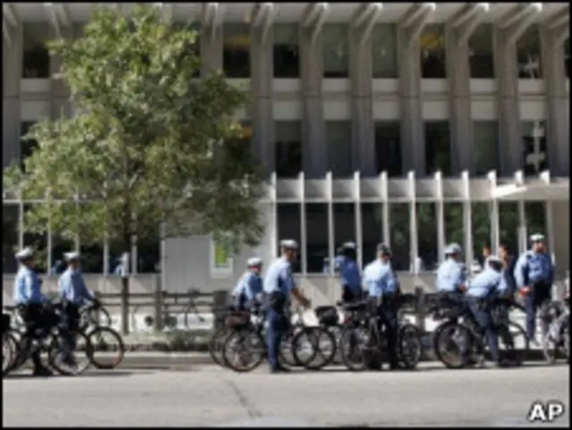 Полицейские велосипедисты в Вашингтоне