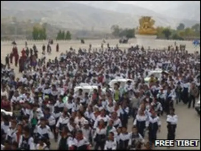 مظاهرات الطلبة في التيبت