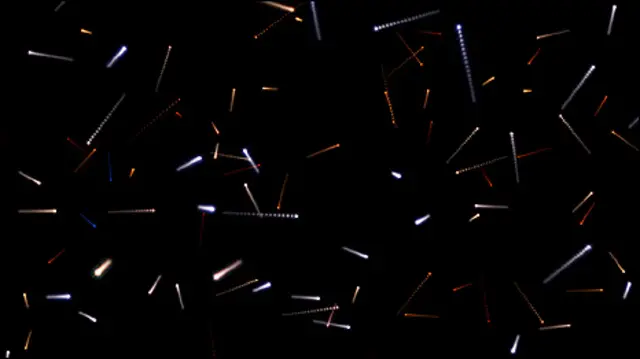 Ilustração das posições das estrelas de Omega Centauro no futuro (imagem: NASA, ESA, e G. Bacon - STScl)