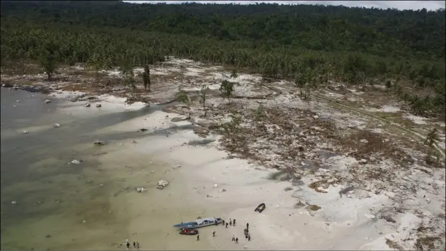 Kondisi saat Mentawai dihantam Tsunami