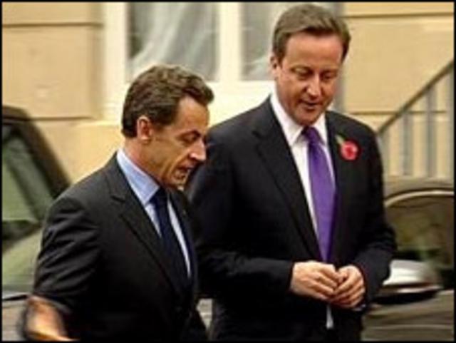 Николя Саркози и Дэвид Кэмерон