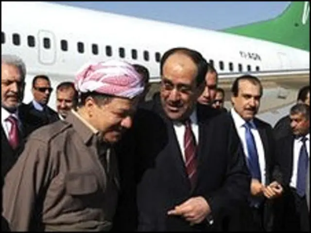 المالكي والبرزاني 