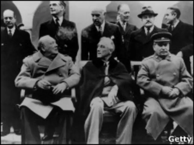 "Большая тройка" на Ялтинской конференции