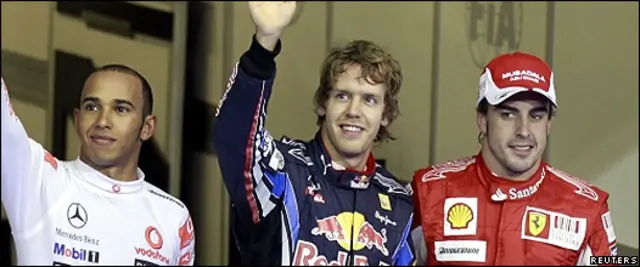 Fernando Alonso mengaku tidak bermasalah jika dipasangkan dengan Lewis Hamilton (kiri) atau Sebastian Vettel (tengah).