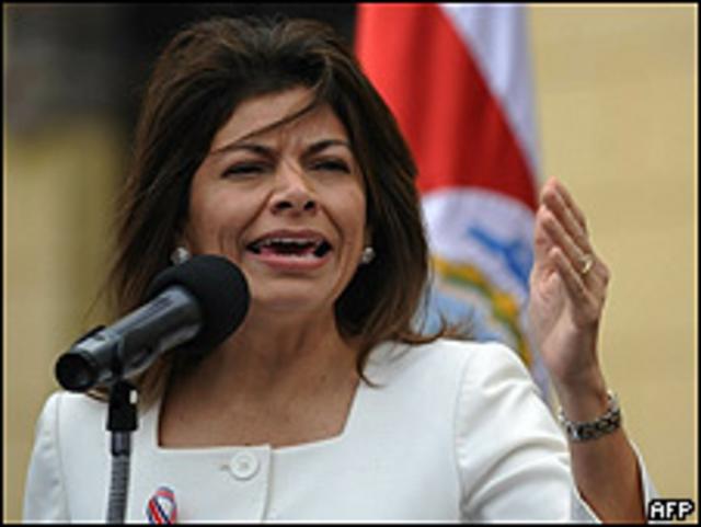 Laura Chinchilla, presidenta de Costa Rica
