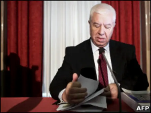 Fernando Teixeira dos Santos, ministro português das Finanças 