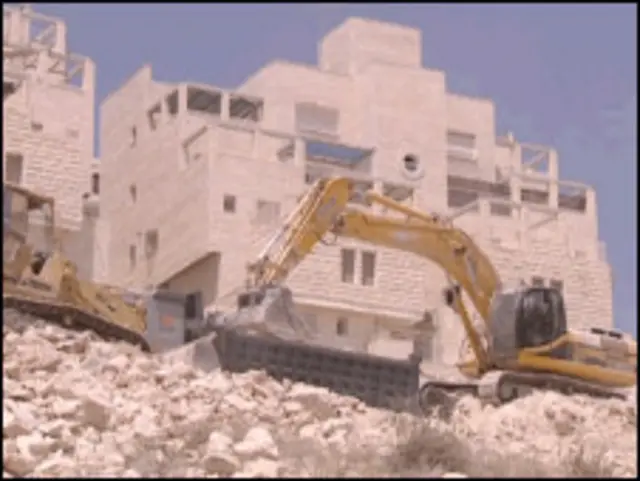 یہودی بستیوں کی تعمیر(فائل فوٹو)