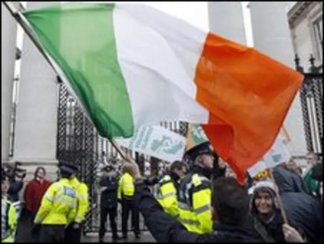 Demonstrasi di Dublin