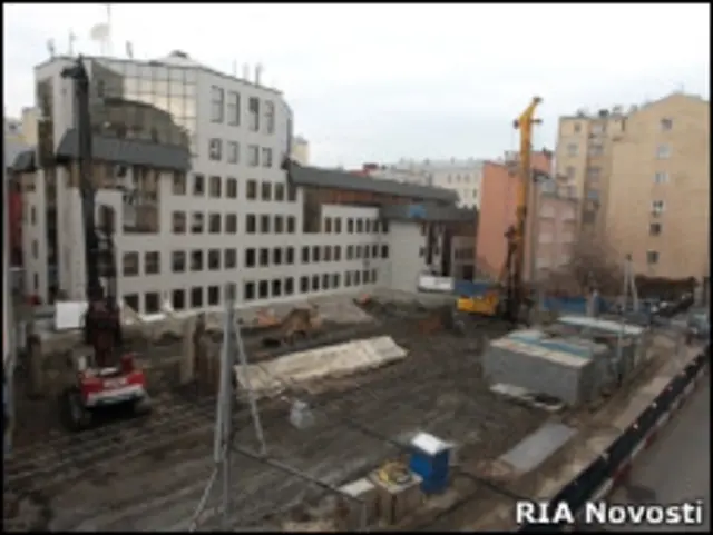 Стройплощадка в Малом Козихинском переулке