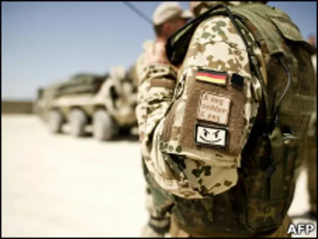 Немецкий военный в Афганистане