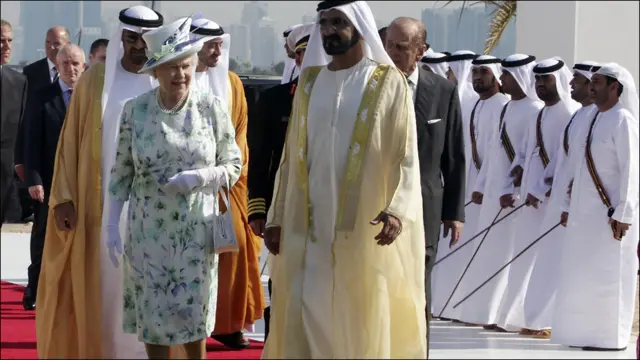 زيارة ملكة بريطانيا الى الأمارات