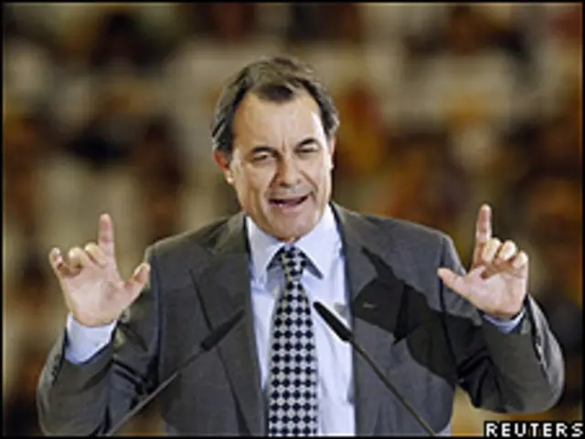 Artur Mas, favorito según las encuestas.