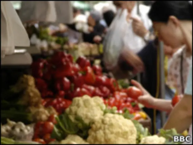 Продуктовый рынок в Нью-Йорке