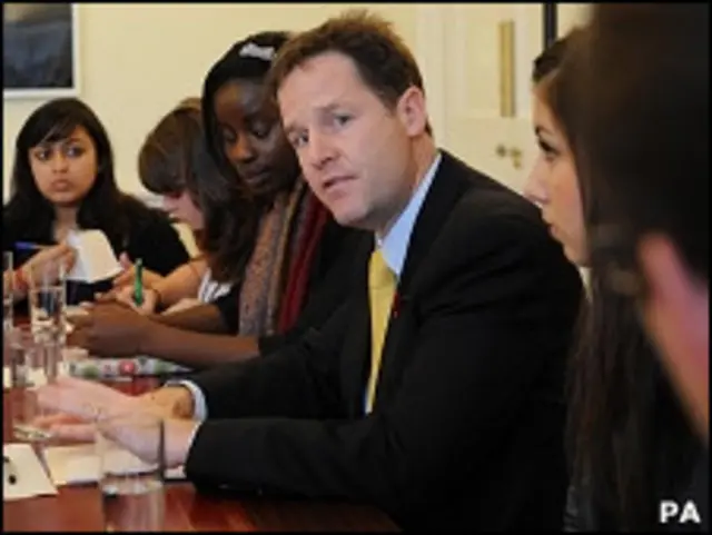 克莱格与学生见面