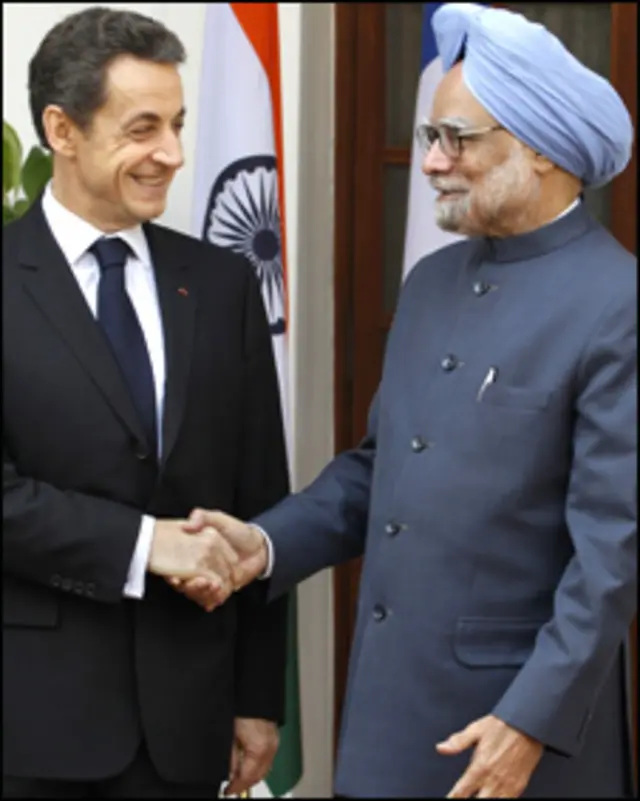 من موہن سنگھ اور نکولا سرکوزی