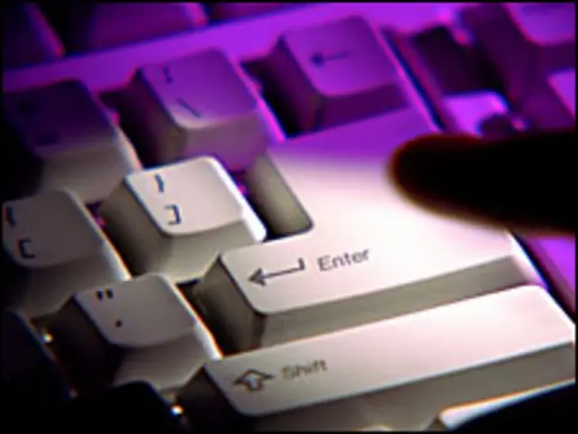 Un teclado iluminado