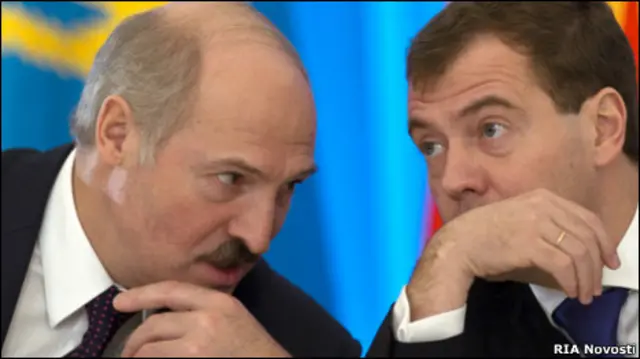 Дмитрий Медведев и Александр Лукашенко