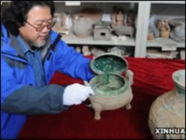 Periuk sop ditemukan dekat dengan lokasi penemuan tentara terakota 