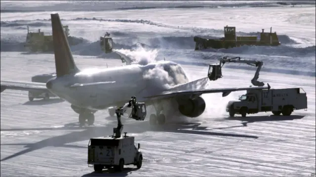 यूरोप में बर्फ़बारी