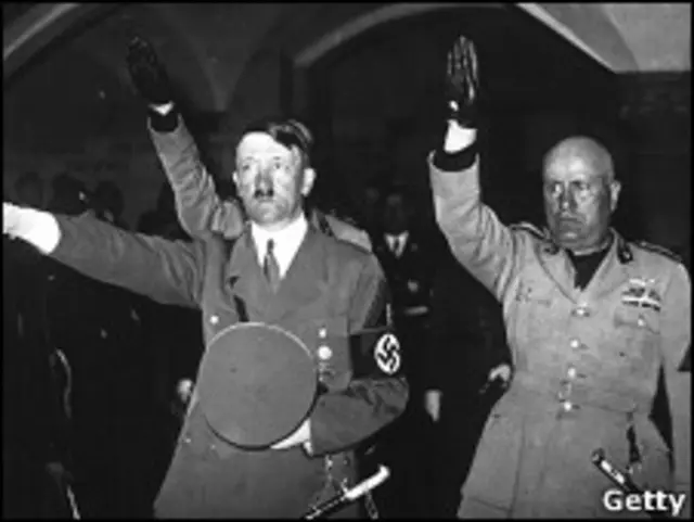 هیتلر و موسولینی