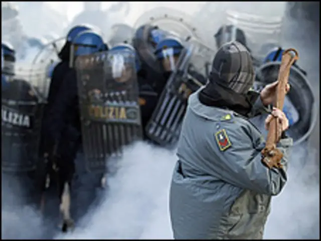 Demonstrasi di Italia 