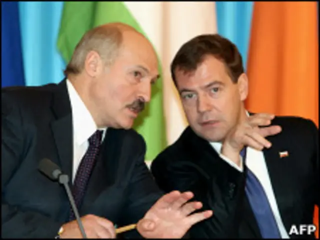 Александр Лукашенко и Дмитрий Медведев