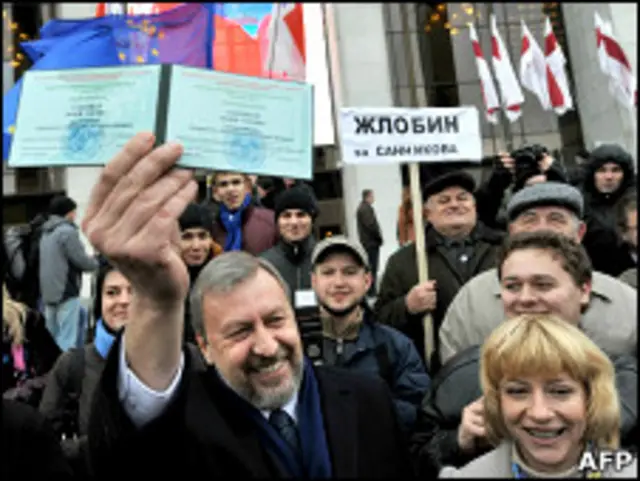 Оппозиционный кандидат в президенты Белоруссии Андрей Санников