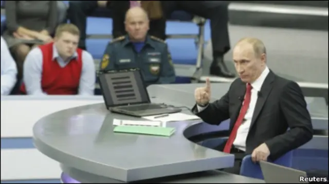 "Прямая линия" с Владимиром Путиным, 2008 год