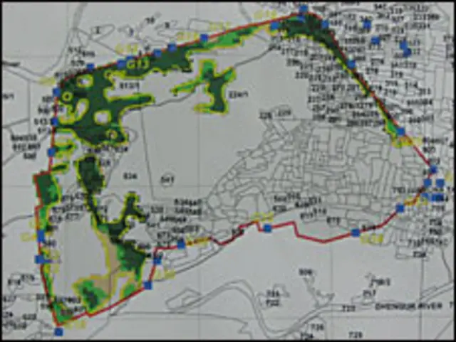 बाल्को का सैटेलाइट चित्र
