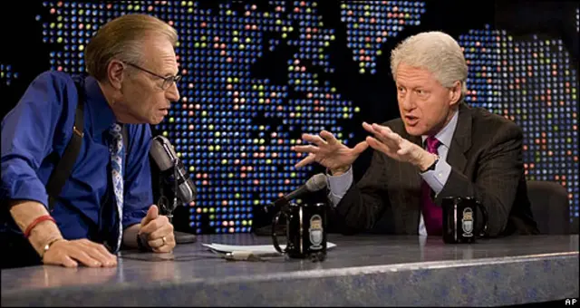Entrevista a Bill Clinton en 2007 en "Larry King Live".