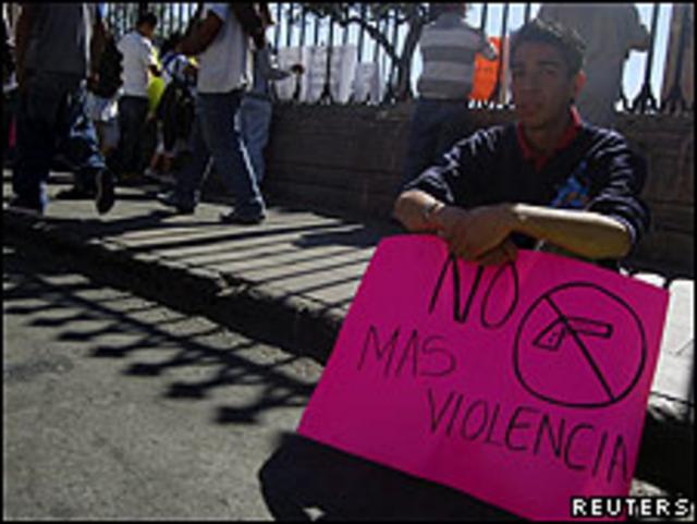 Protesta contra la violencia en México