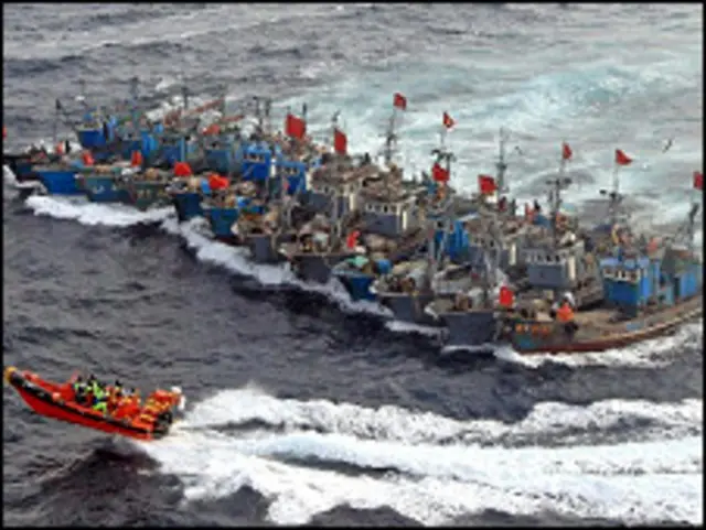 Kapal ikan Cina hadang penjaga pantai Korsel 21/12/10