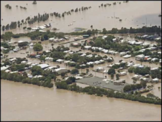 Daerah Rockhampton di Queensland, Australia sudah tergenang 
