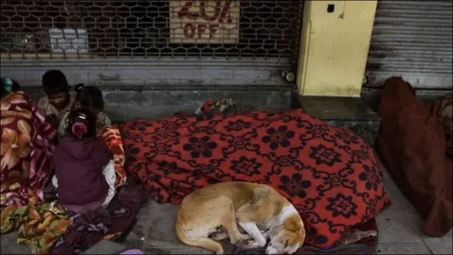 دلی: بے گھر افراد