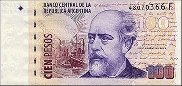 Billete de cien pesos