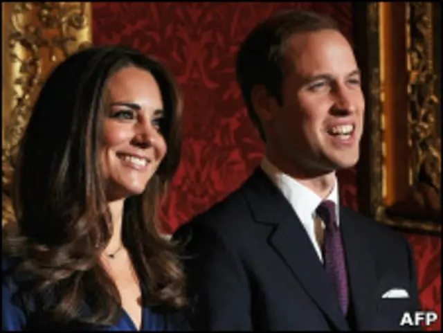 William e Kate anunciaram casamento em novembro