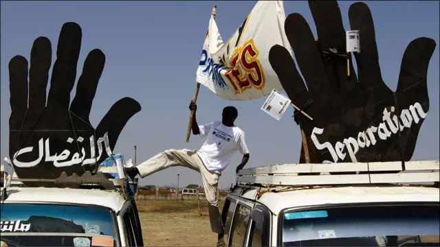 مسيرة في جوبا مؤيدة للانفصال 