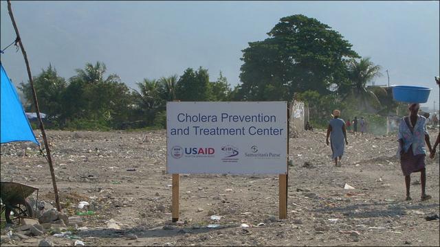 Centro de tratamiento del cólera.
