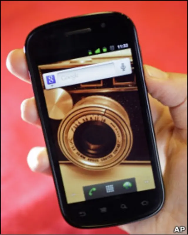 the Nexus S smart phone from Google/Samsung 