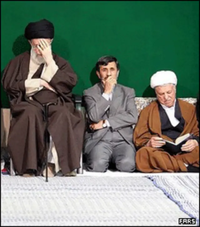 هاشمی، احمدی نژاد و آیت الله خامنه ای