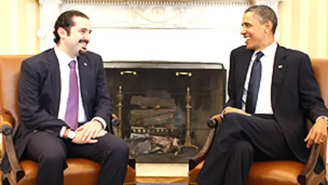 أوباما (يمين) يستقبل الحريري