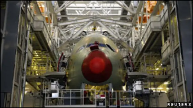 Airbus 380 được lắp tại Toulouse ở  Pháp